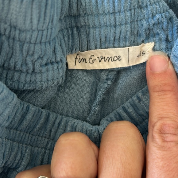 HTF Fin & vince blue corduroy pant 4/5 - Picture 3 of 5